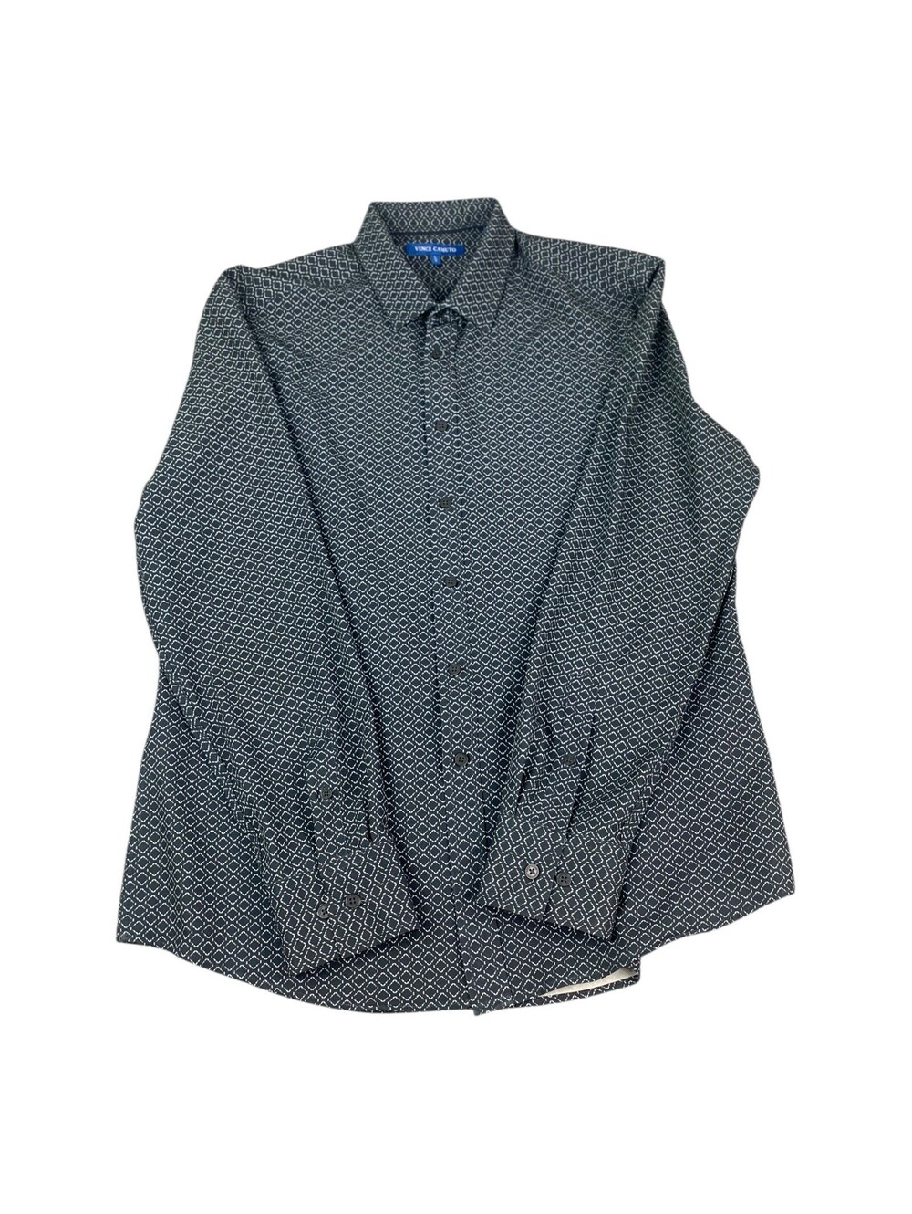 Vince Camuto Long Sleeve Button Up Shirt Dress Casual Modern Men’s Size Large